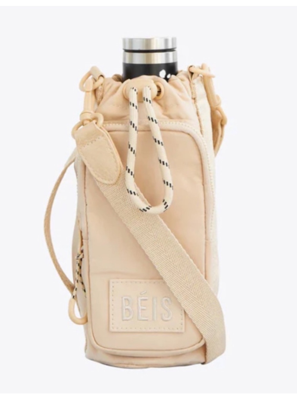 NWT BEIS The Water Bottle Sling Beige